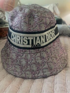 Christian Dior Metallic Bucket Hat ✨